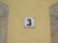 Hausnummer in Freiberg