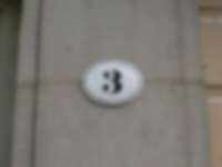 Hausnummer in Dresden