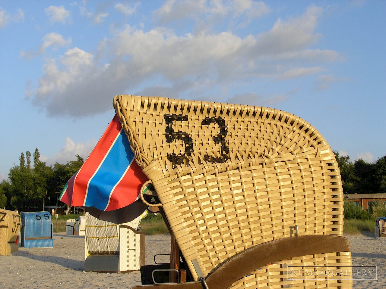 Strandkorb an der Ostsee