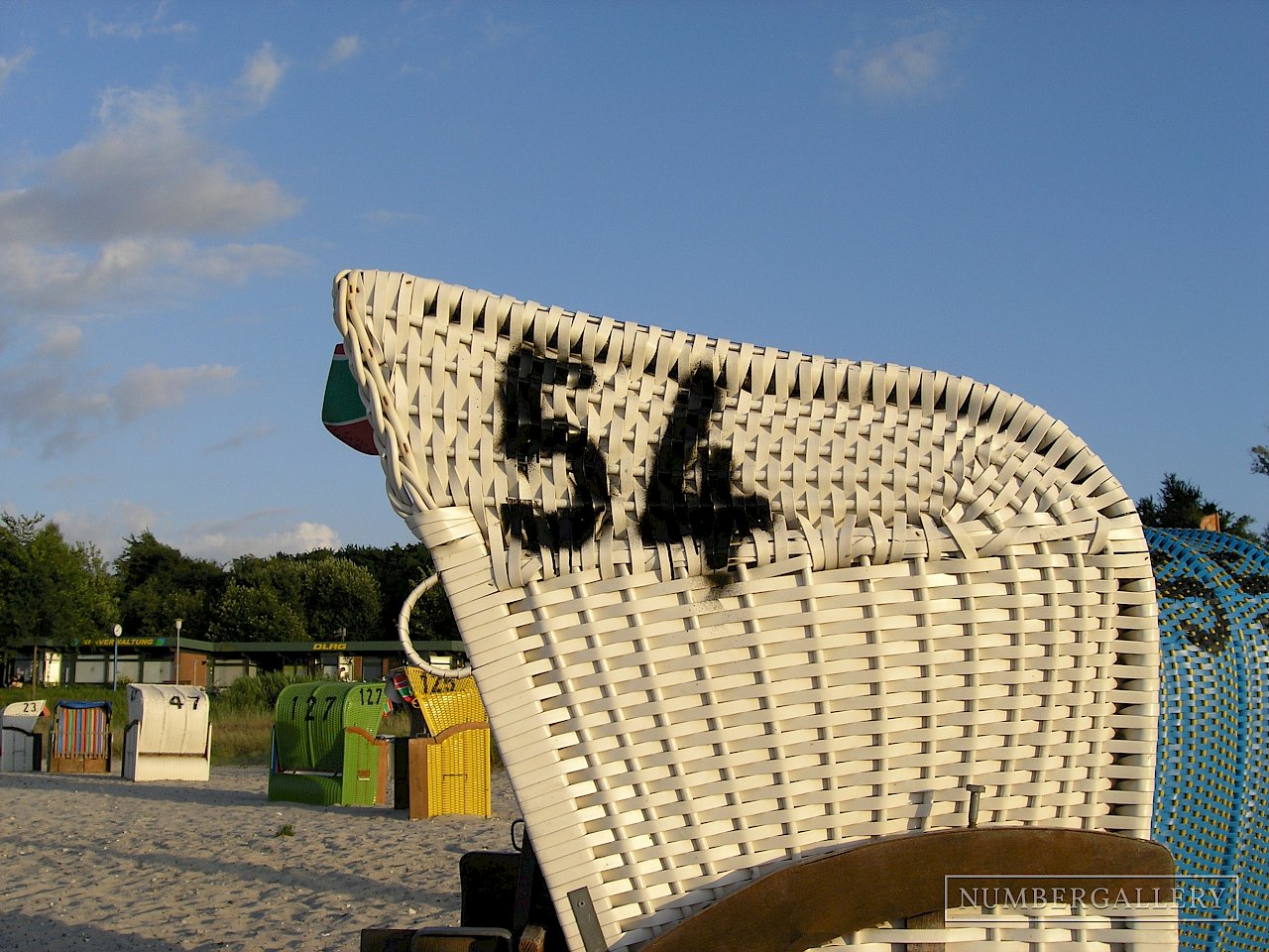 Strandkorb an der Ostsee