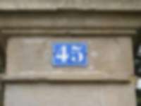 Hausnummer in Neuchâtel / Neuenburg