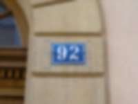 Hausnummer in Neuchâtel / Neuenburg