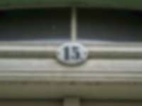 Hausnummer in Altenburg