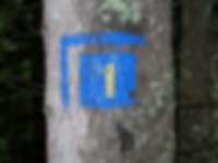 Markierung in den Dolomiten