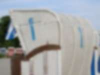 Strandkorb an der Ostsee