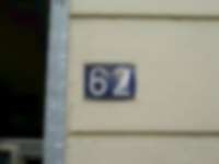 Hausnummer in Hamburg