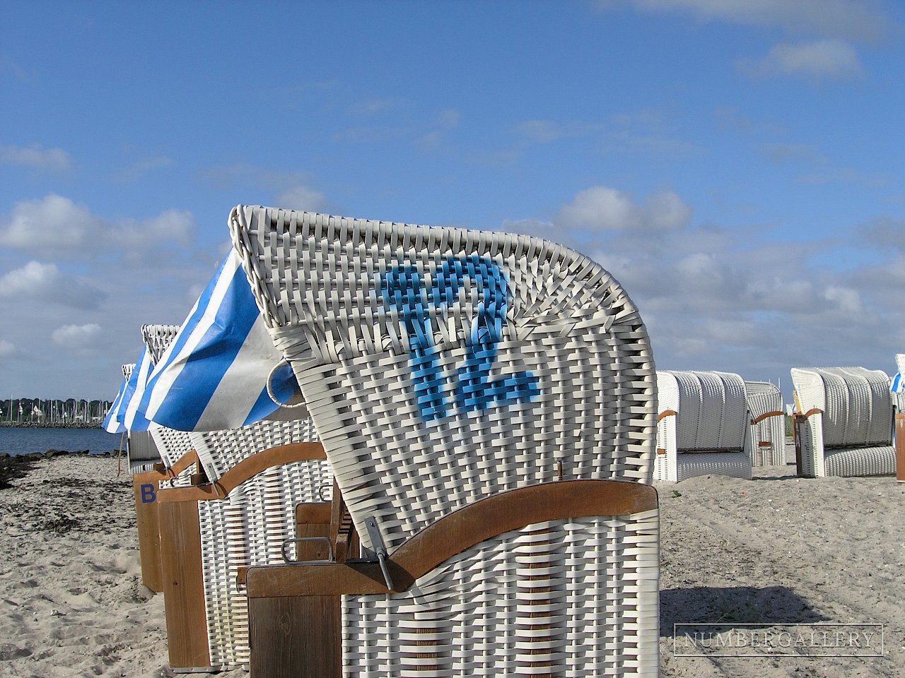 Strandkorb an der Ostsee