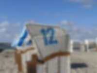 Strandkorb an der Ostsee