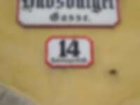 Hausnummer in Wien