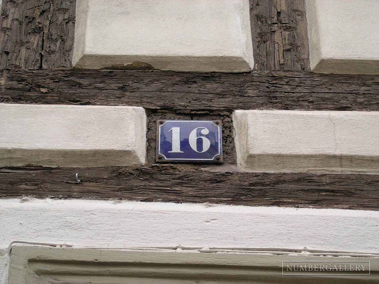 Fachwerk-Hausnummer in Bamberg