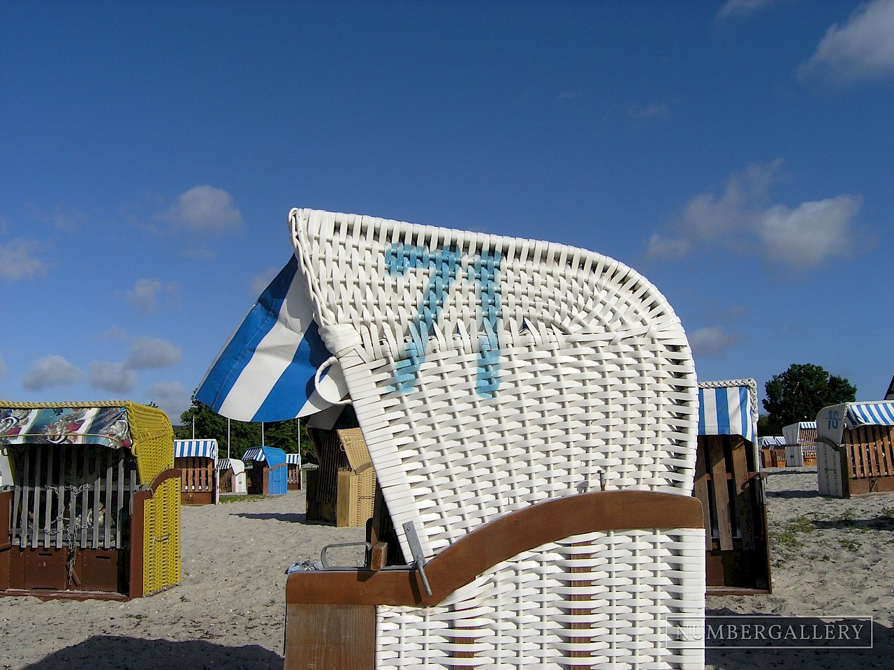 Strandkorb an der Ostsee