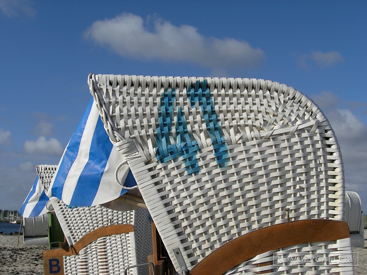 Strandkorb an der Ostsee