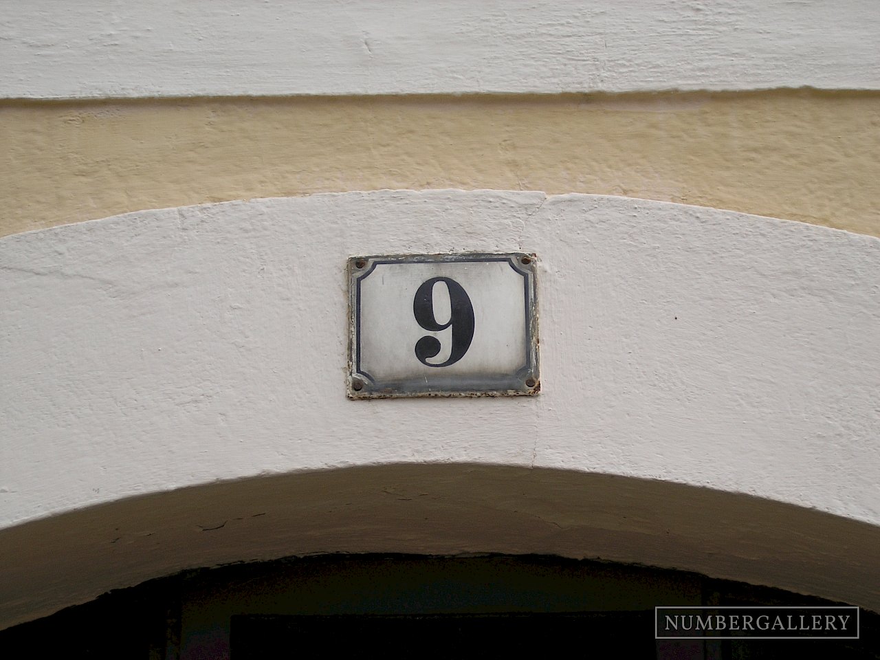 Hausnummer in Freiberg