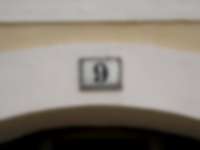 Hausnummer in Freiberg