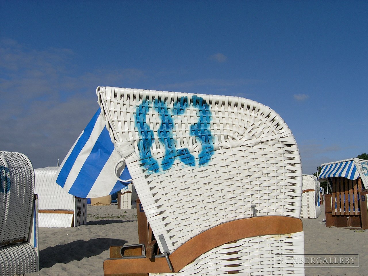 Strandkorb an der Ostsee