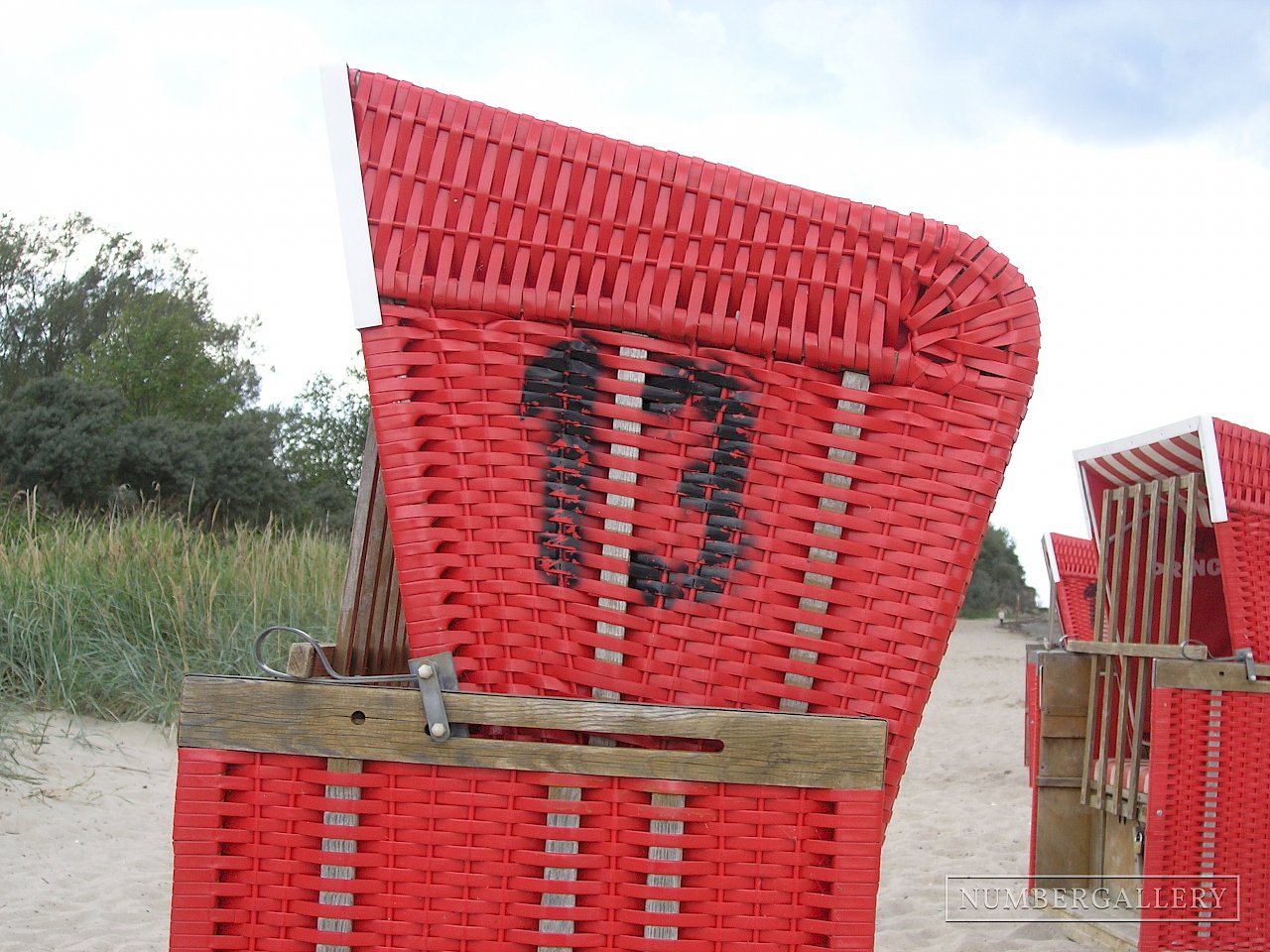 Strandkorb an der Ostsee