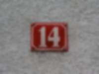 Hausnummer in Frankfurt am Main