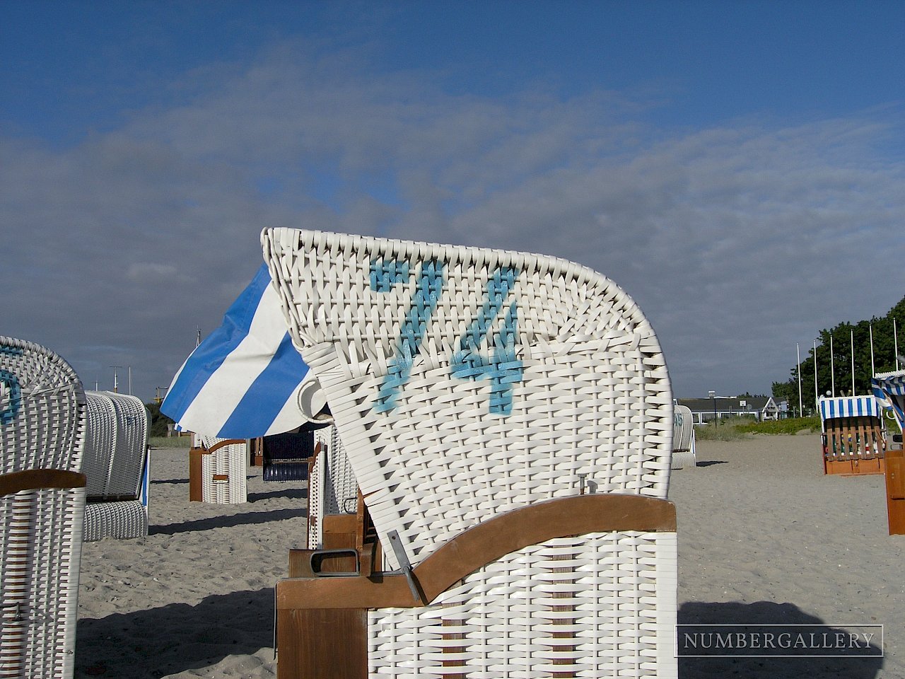 Strandkorb an der Ostsee