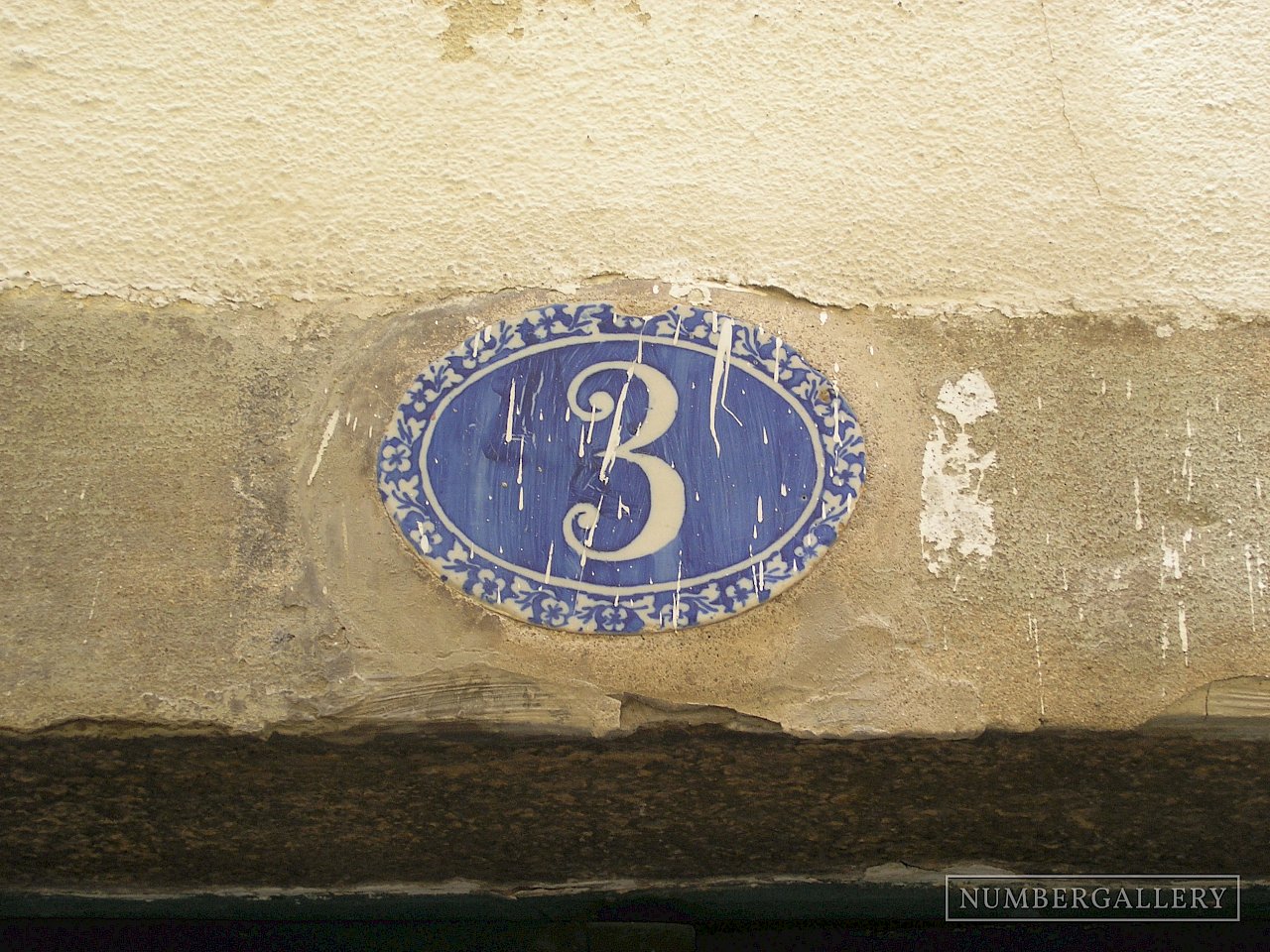 Porzellan-Hausnummer in Lisboa / Lissabon