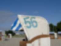 Strandkorb an der Ostsee