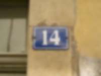 Hausnummer in Neuchâtel / Neuenburg