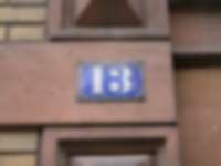 Hausnummer in Mainz