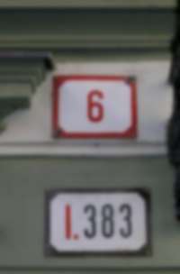 Hausnummer mit Bezirk in Bratislava