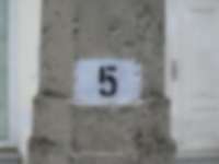 Hausnummer in Stralsund