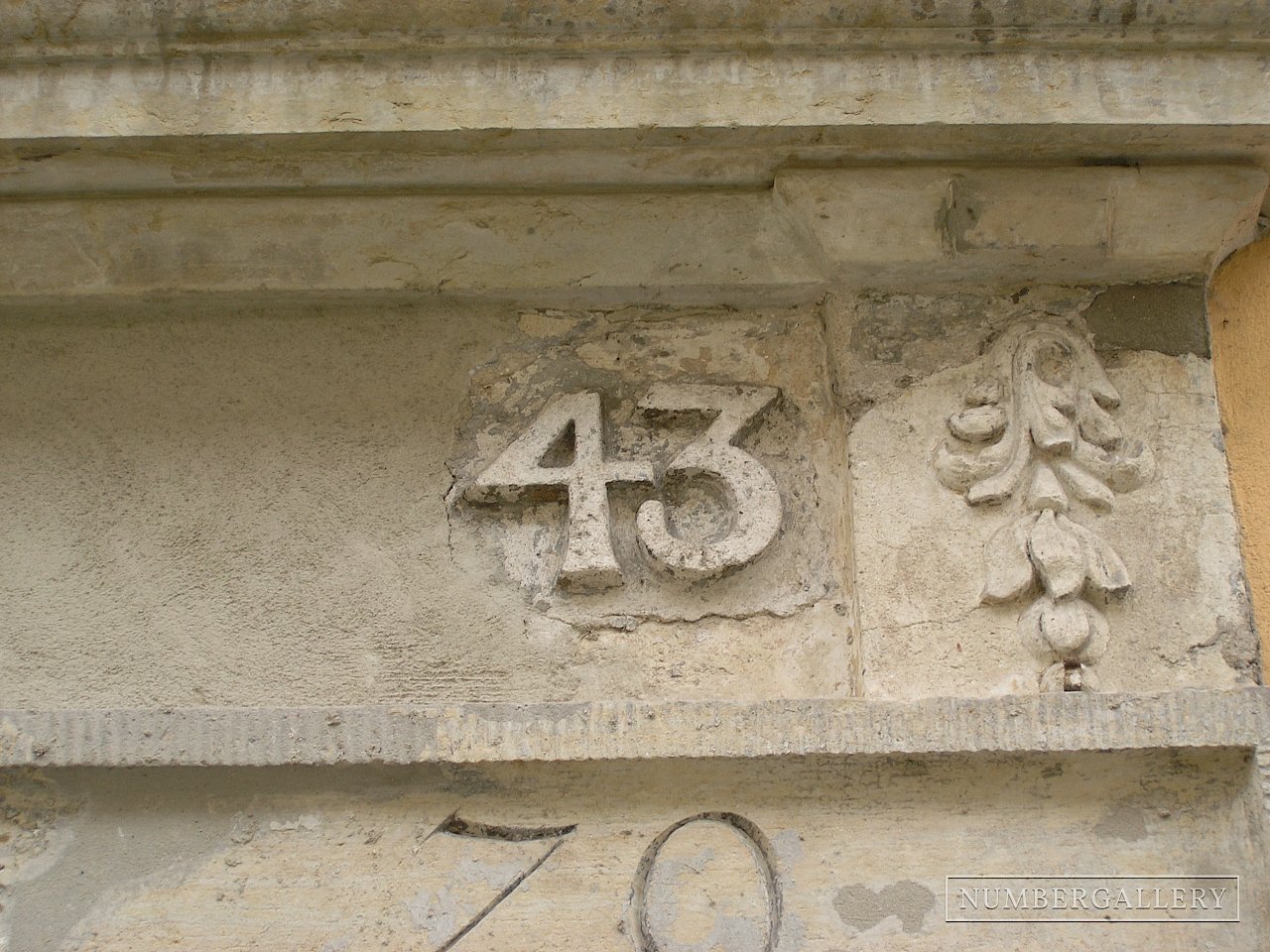 Hausnummer in Dresden