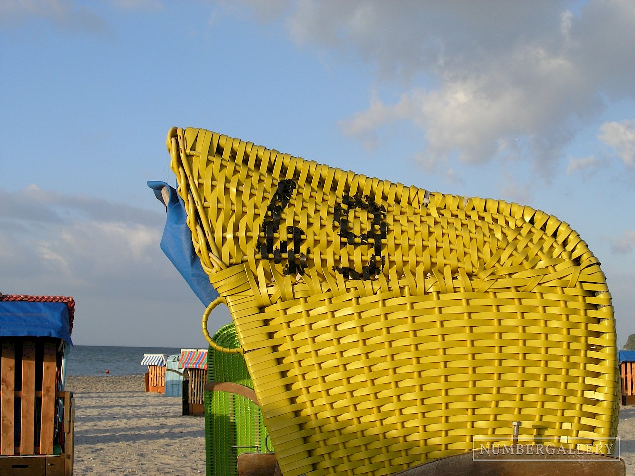 Strandkorb an der Ostsee