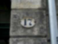 Hausnummer in Dresden