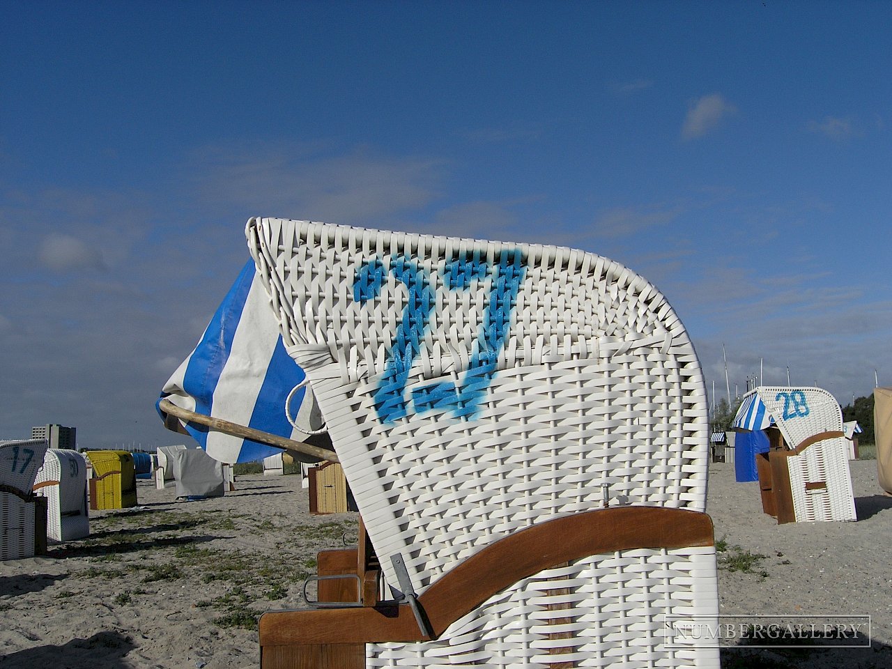 Strandkorb an der Ostsee