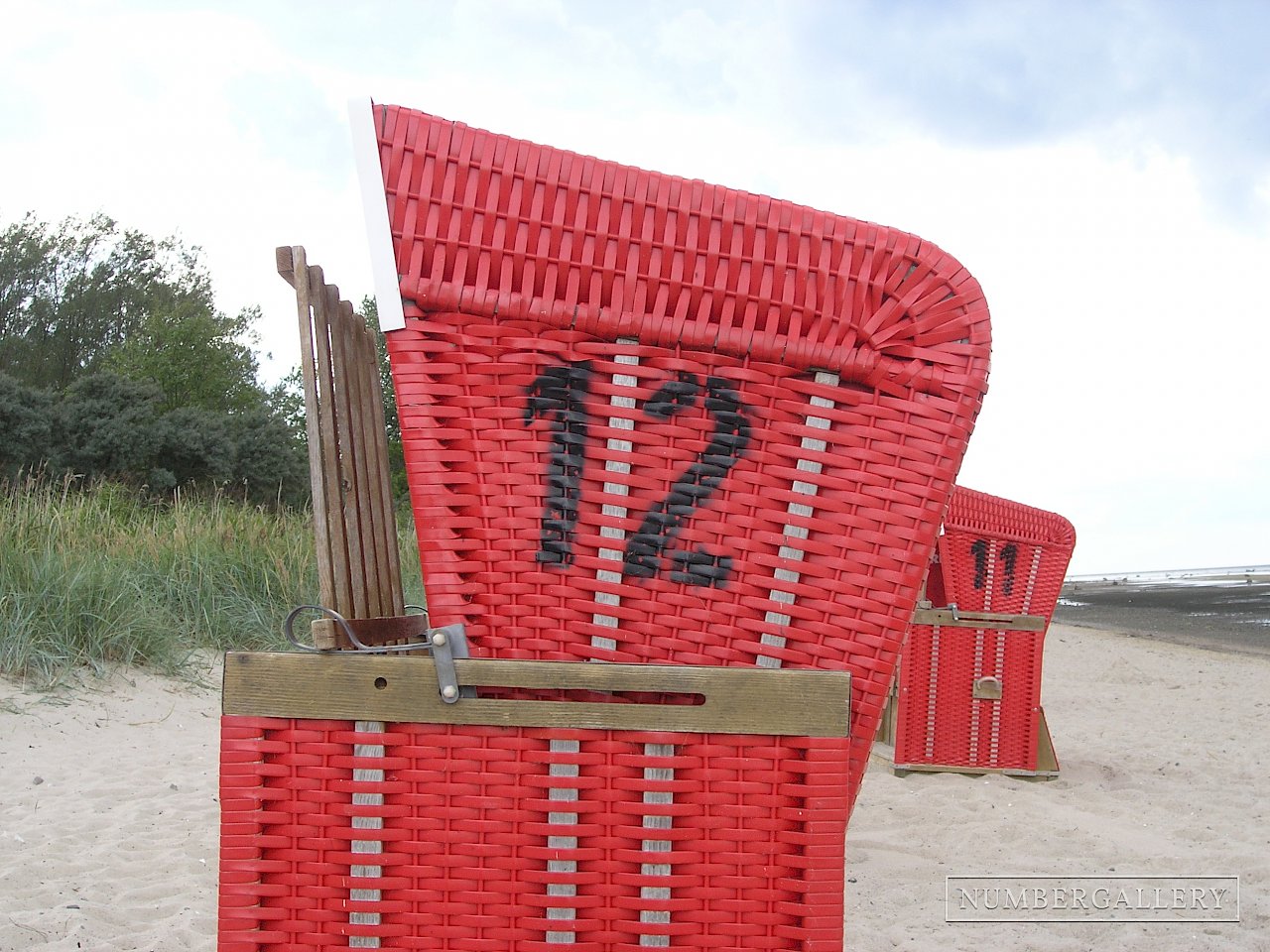 Strandkorb an der Ostsee