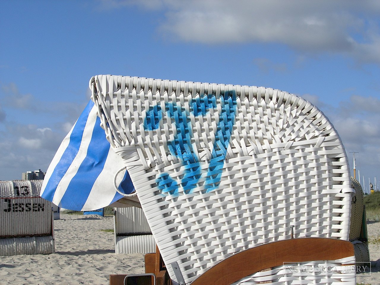 Strandkorb an der Ostsee