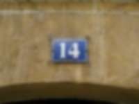 Hausnummer in Neuchâtel / Neuenburg