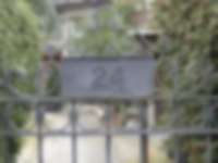 Gartentor-Hausnummer