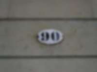 Hausnummer in Dresden