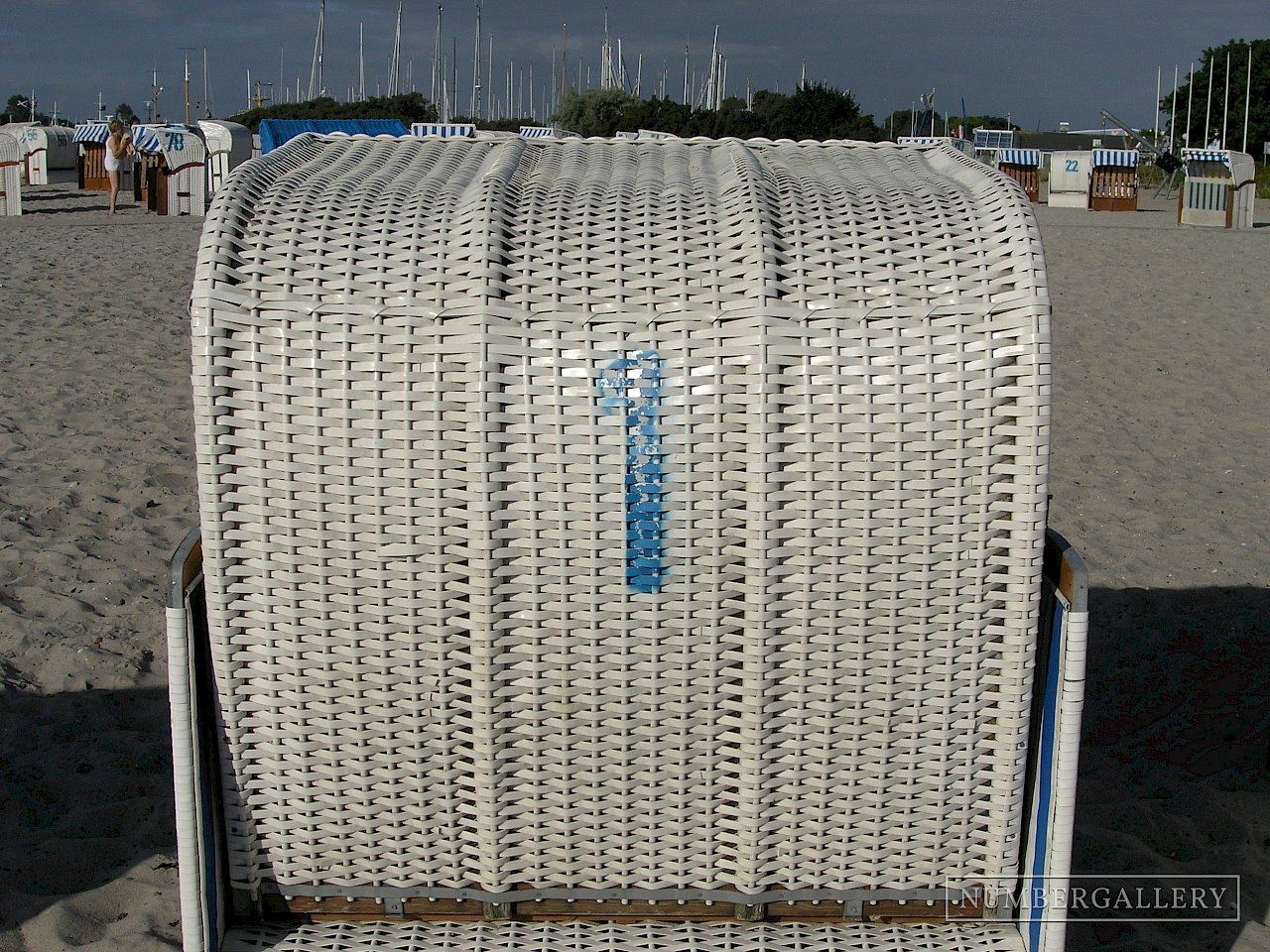 Strandkorb an der Ostsee