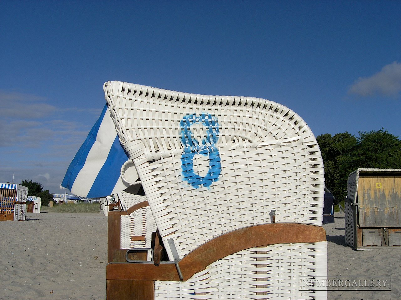 Strandkorb an der Ostsee