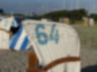 Strandkorb an der Ostsee