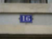 Hausnummer in Genf / Genève