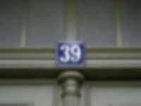 Hausnummer in Stralsund