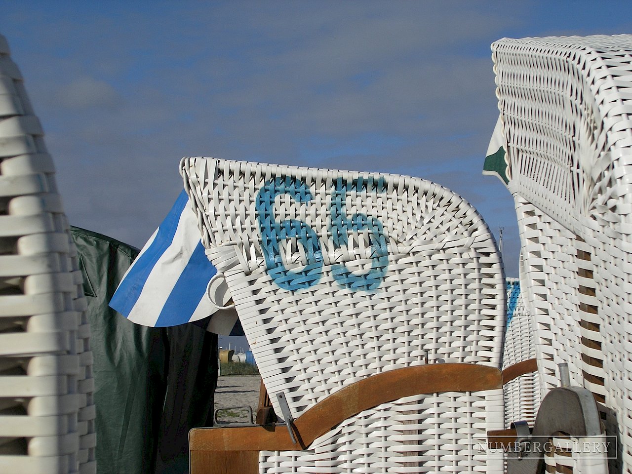 Strandkorb an der Ostsee