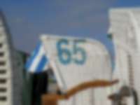 Strandkorb an der Ostsee