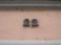 Hausnummer in Konstanz