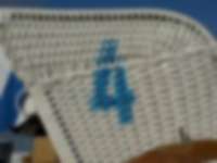 Strandkorb an der Ostsee