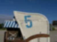 Strandkorb an der Ostsee