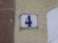 Hausnummer in Freiburg