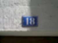 Hausnummer in Neuchâtel / Neuenburg