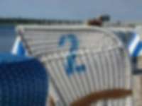 Strandkorb an der Ostsee